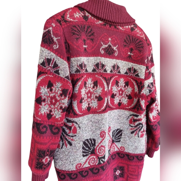 Vintage Lilly of California Wool Blend Heavy Cardigan Sweater - Picture 6 of 8